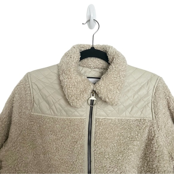 Barbour by Alexa Chung Hazel Faux Shearling Fleece Jacket NWT US6 - Picture 6 of 14